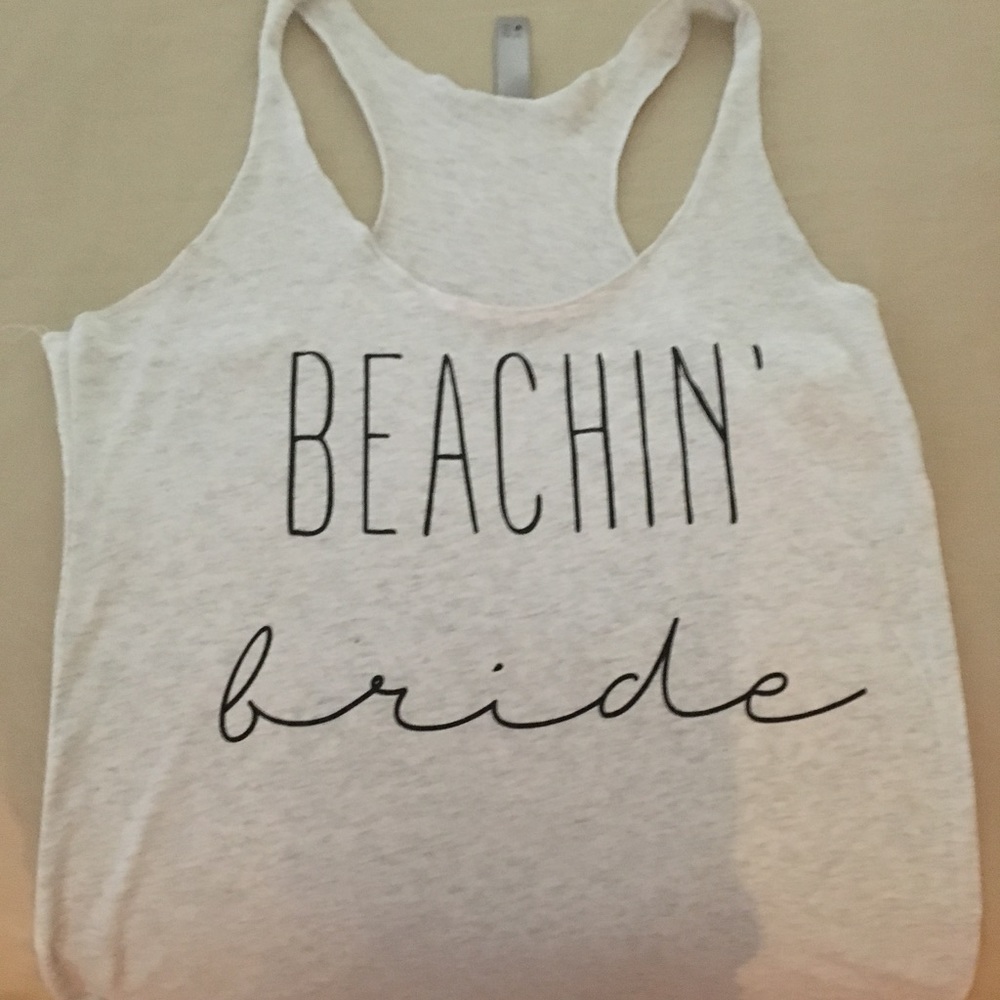 Size small "beachin bride" tank top.